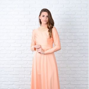 Vintage 70s full maxi Cocktail dress